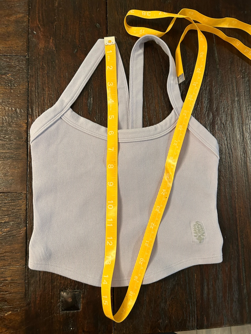 FP Movement by Free People White Ribbed Racerback Crop Tank - Picture 7 of 7